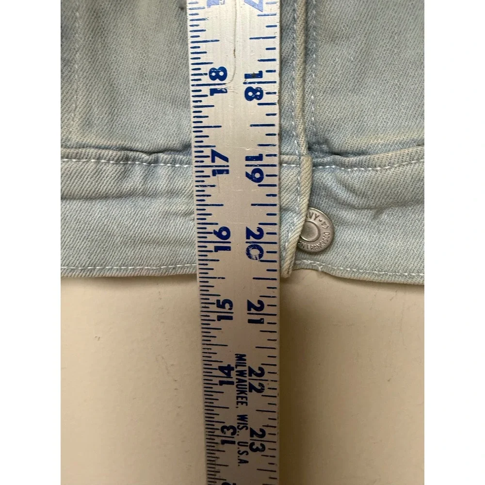 Old Navy Girls Light Wash Denim Trucker Jacket Size L 10-12 Blue‎ Jean Jacket